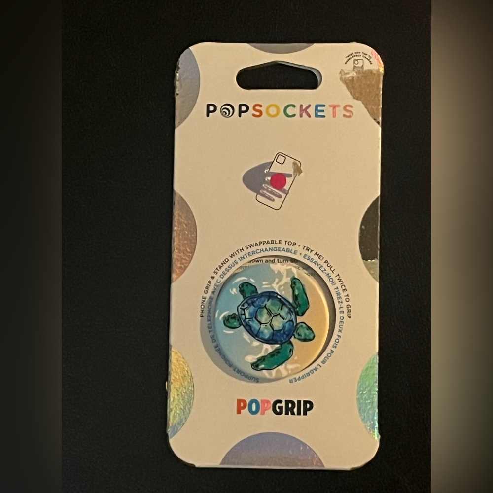PopSocket Green and Blue Turtle Phone Grip